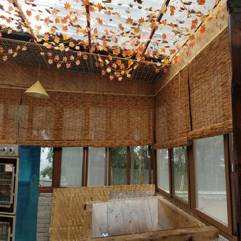 芦苇窗帘卷帘帘子遮阳遮光光帘隔断草帘复古定制窗帘