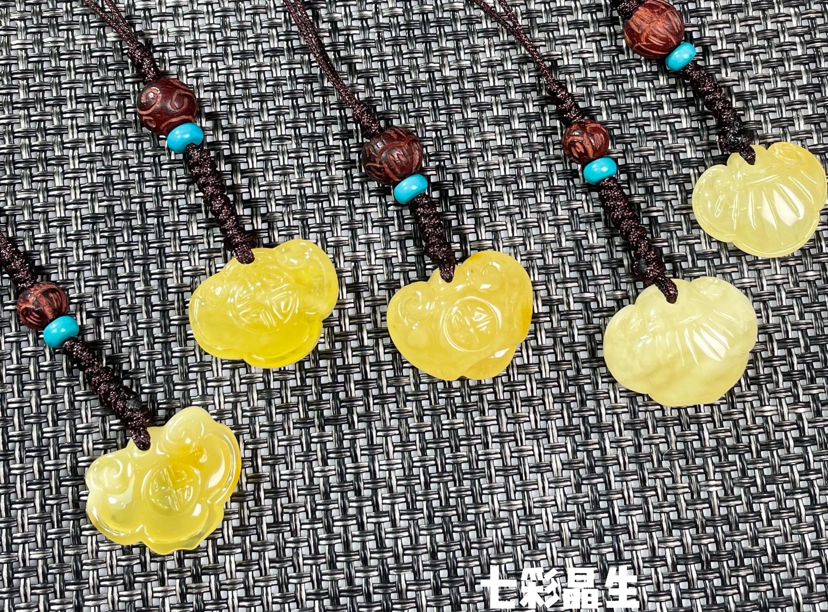 天然原矿蜜蜡手机挂件包挂钥匙小叶紫檀绿松其他