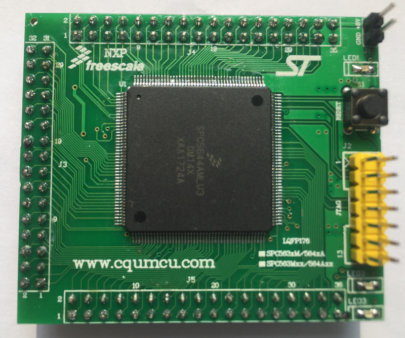 飞思卡尔mpc5634mmlq805644amlu1开发核心spc5编程器烧写座开发板