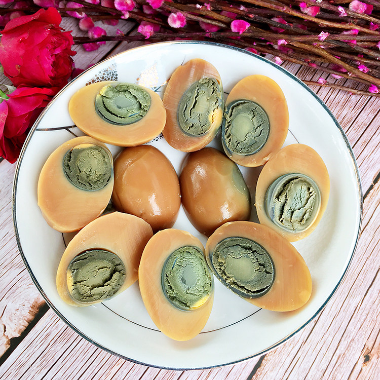 正宗600g卤蛋咸鸭蛋松花蛋特产广安四川12枚装邓老太松花