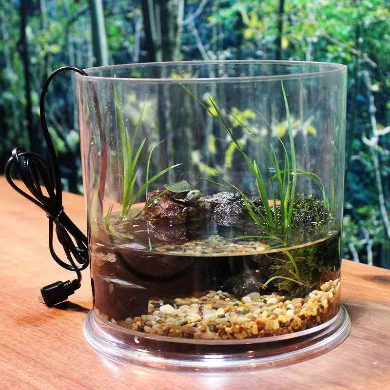 亚克力饲养相手观赏蟹缸鱼缸龟缸水族乌龟爬宠生态瓶