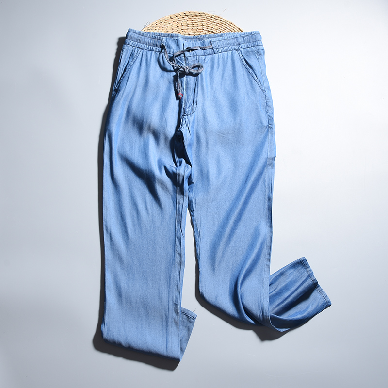 天丝牛仔裤  太爽了！比短裤还舒服！超软超薄！滑爽宽松剪标尾货