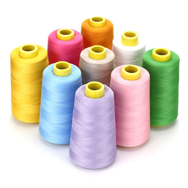 缝衣服线家用老式缝纫机线宝塔线手缝白线大卷黑色高速402缝纫线