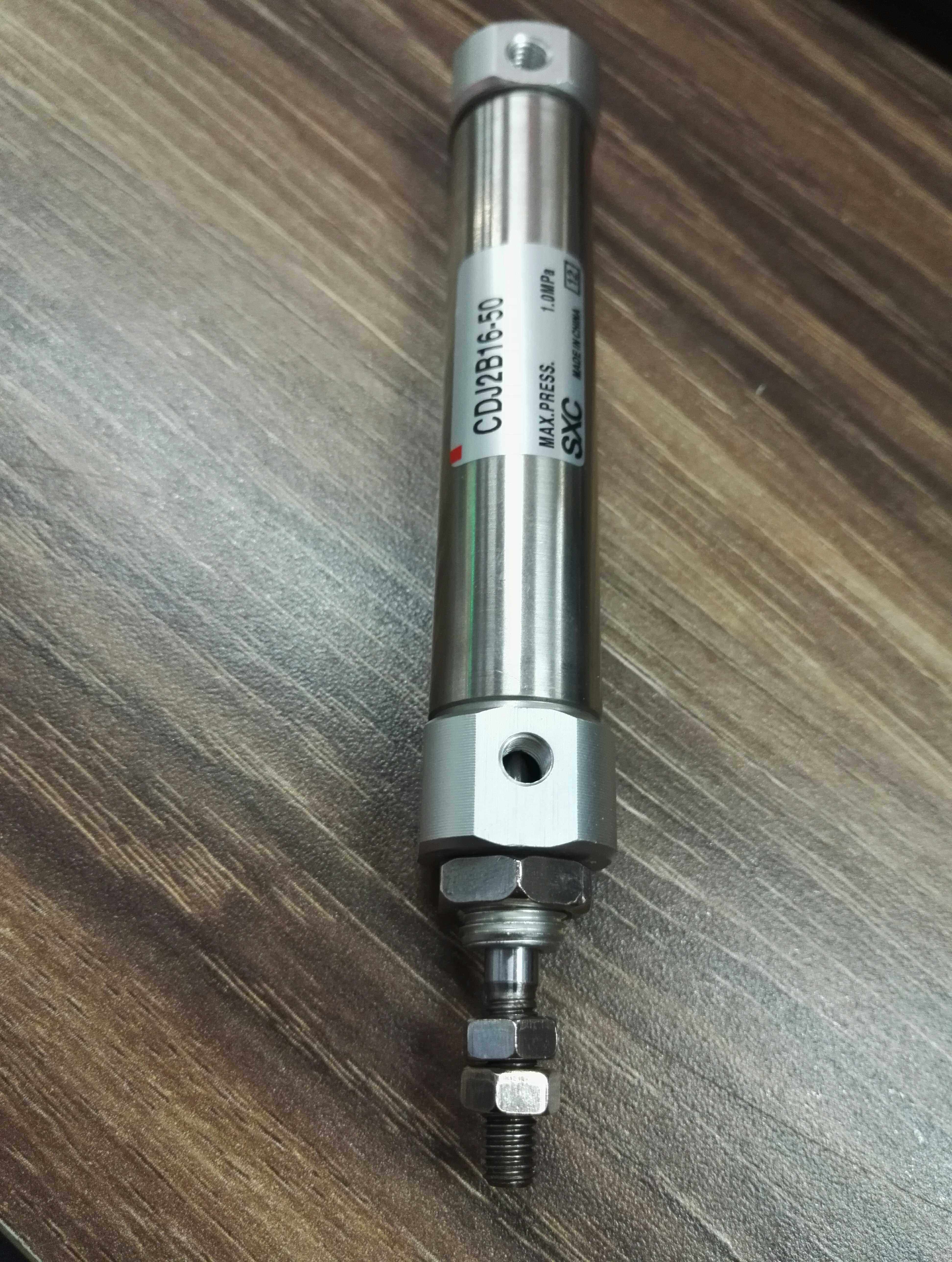 现货cdj2b16x10迷你不锈钢气缸外牙磁环感应小圆圆形气动元件