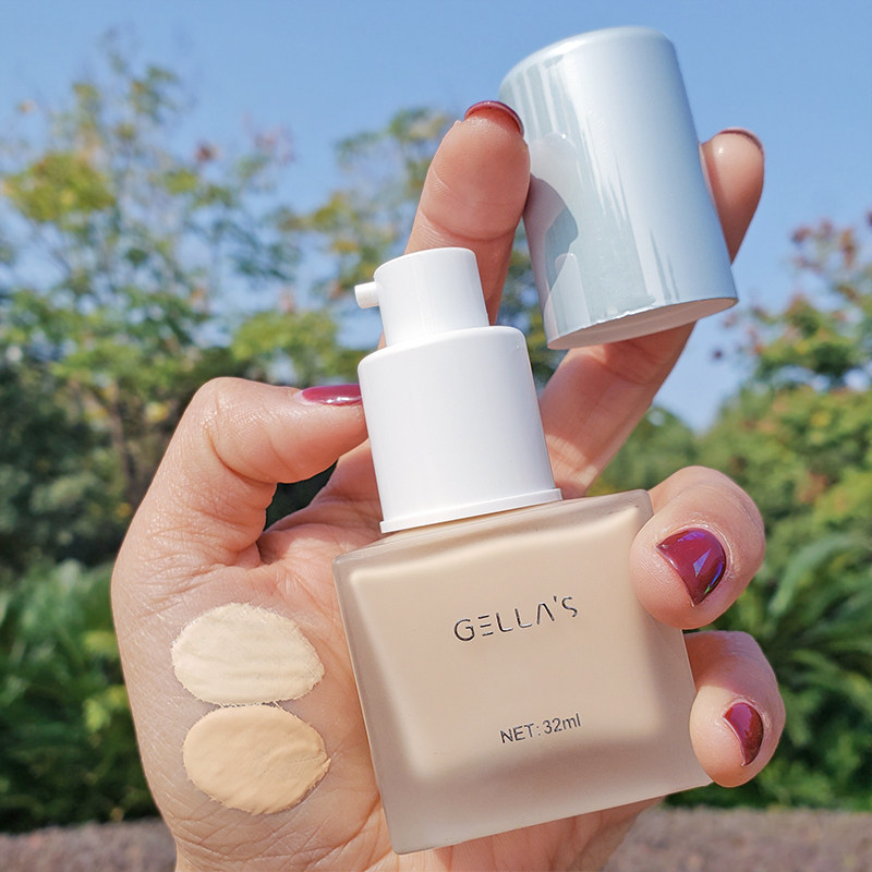 粉雾少女光韵大师级养肤粉底液细腻遮瑕持久高清粉底液