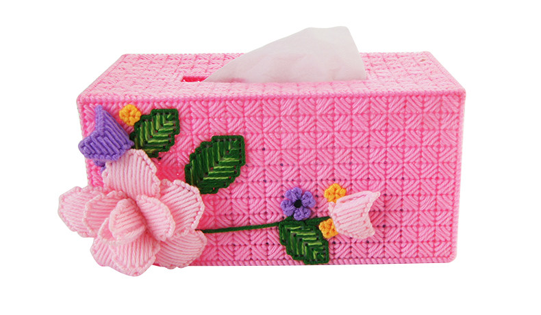 3d十字绣新款客厅手工diy纸巾盒立体绣抽纸盒收纳盒新品印花图纸