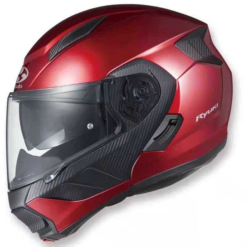 新品日本进口ogkryuki龙骑揭面盔双镜片头盔摩托车头盔