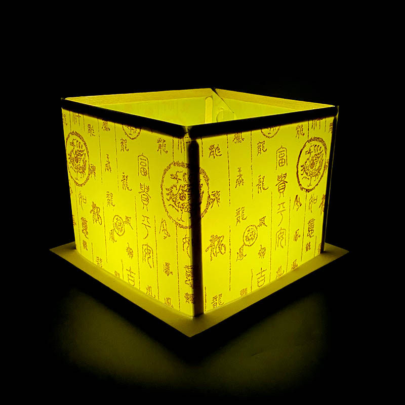 led孔明灯电子河diy明灯节水浪漫方形河中秋节中秋孔明灯