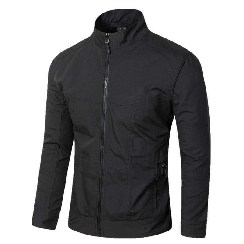 男装春秋户外特种兵防风防水冲锋衣战术夹克登山外套工作服耐磨黑