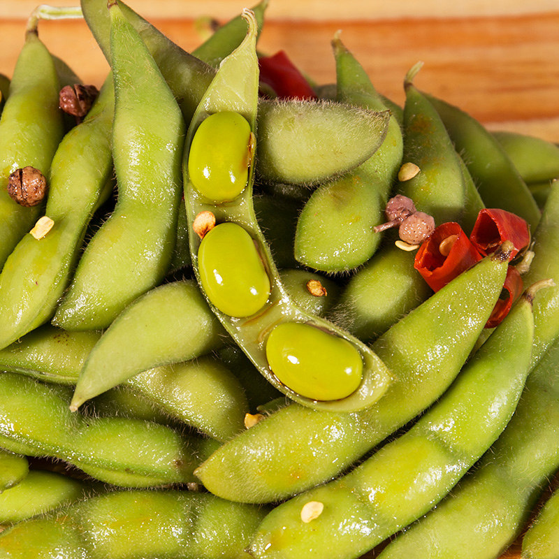 绝味鸭脖麻辣毛豆170g 锁鲜盒装 卤味特产官网零食休闲小吃食品