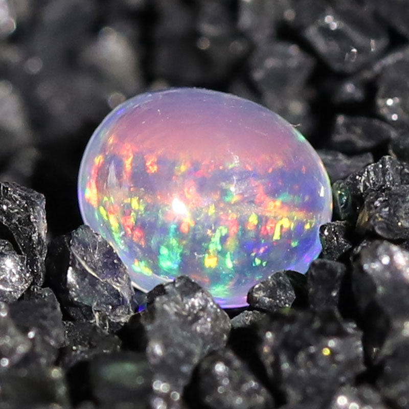 欧泊light墨西哥随形彩色宝石天然裸石矿区直播珠宝奇石