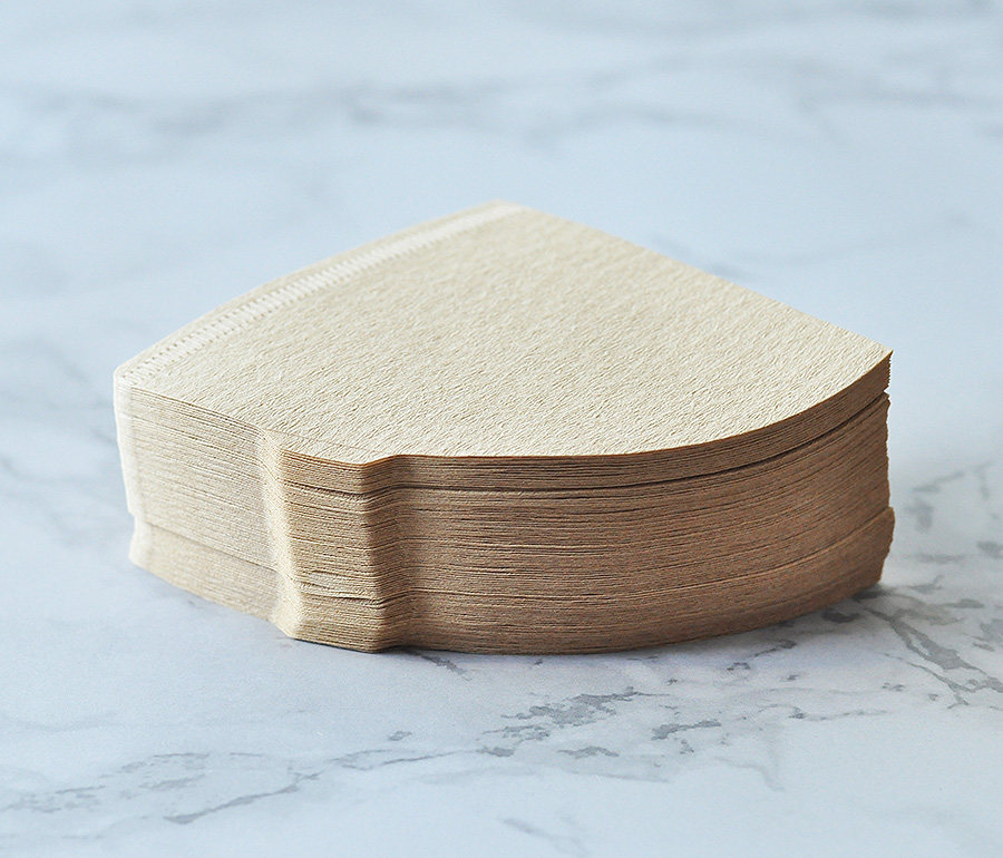 日本hario v60咖啡滤纸手冲咖啡过滤纸滴漏式01号无漂白100枚