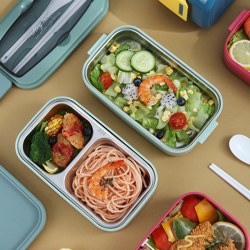 网红饭盒可爱日式ins上班族双层学生微波专用饭盒