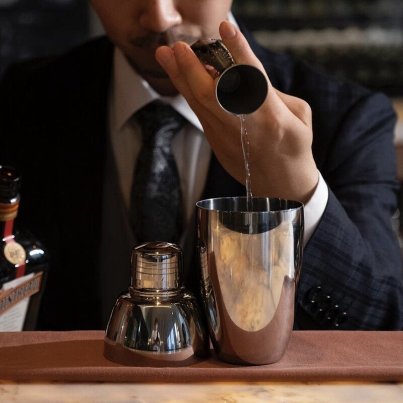 日本进口三段式酒壶birdy正品shaker不锈钢调酒酒器调酒器