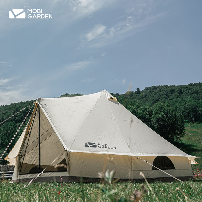 帐篷牧高笛户外大型野营豪华别墅空间精致露营棉布露营