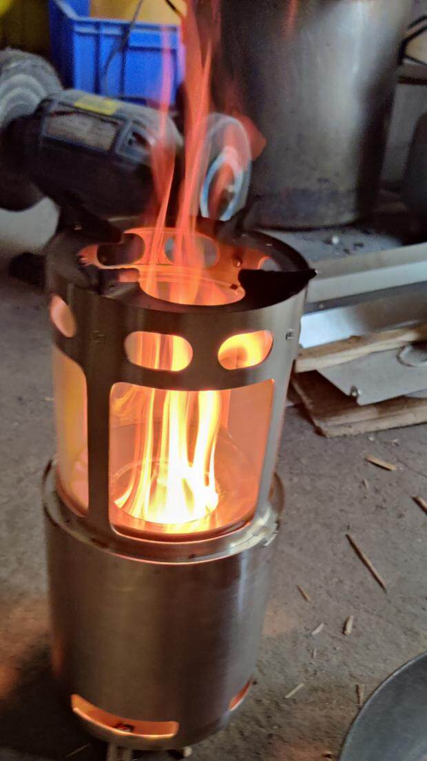 户外取暖暖炉不锈钢照明气炉玻璃观火氛围灯火取暖炉