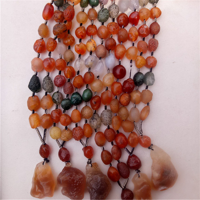 珠宝奇石新疆阿拉善葡萄干糖心玛瑙项链戈壁天然项链