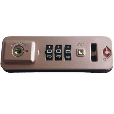 密码锁tsa007原装镁合金拉杆箱锌合金箱包广东箱包相关配件