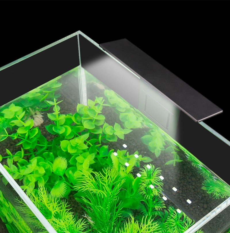 x3小型鱼缸灯夹灯 迷你水草灯水族箱led灯 防水节能夜灯led鱼缸灯