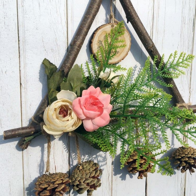 树枝干枝仿真绿植花朵环创幼儿园圣诞圣诞节节日干花