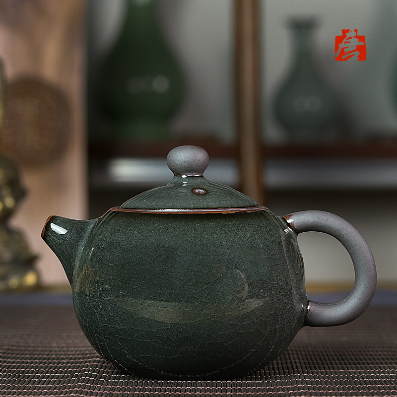 林孝龙龙泉青瓷手工铁胎泡茶茶壶陶瓷单壶功夫功夫茶茶壶