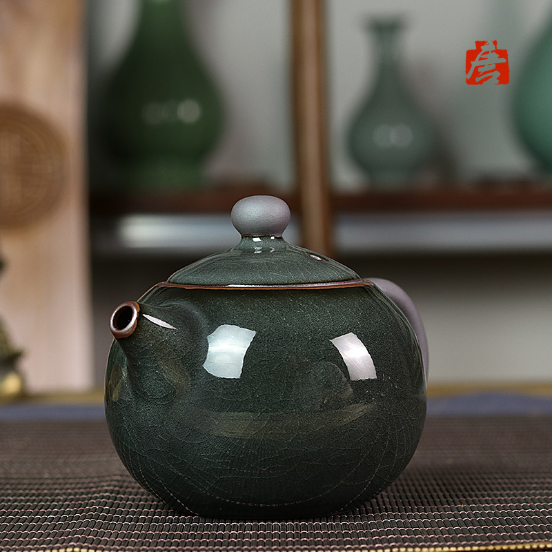 林孝龙龙泉青瓷手工铁胎泡茶茶壶陶瓷单壶功夫功夫茶茶壶