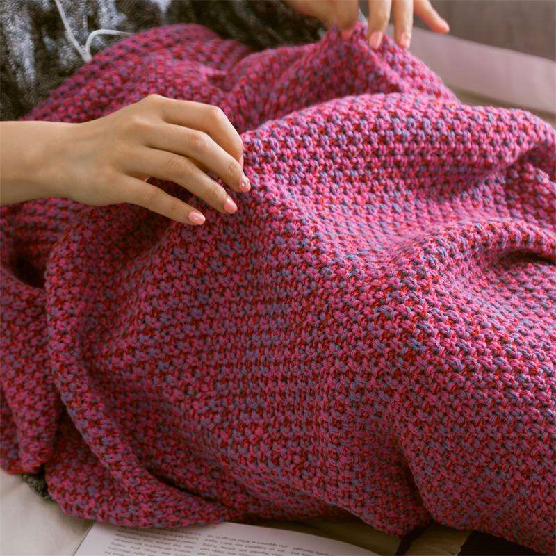 柏诗瑞新款美人鱼毯子鱼尾巴空调毯毛线针织午睡盖毯创意生日礼物