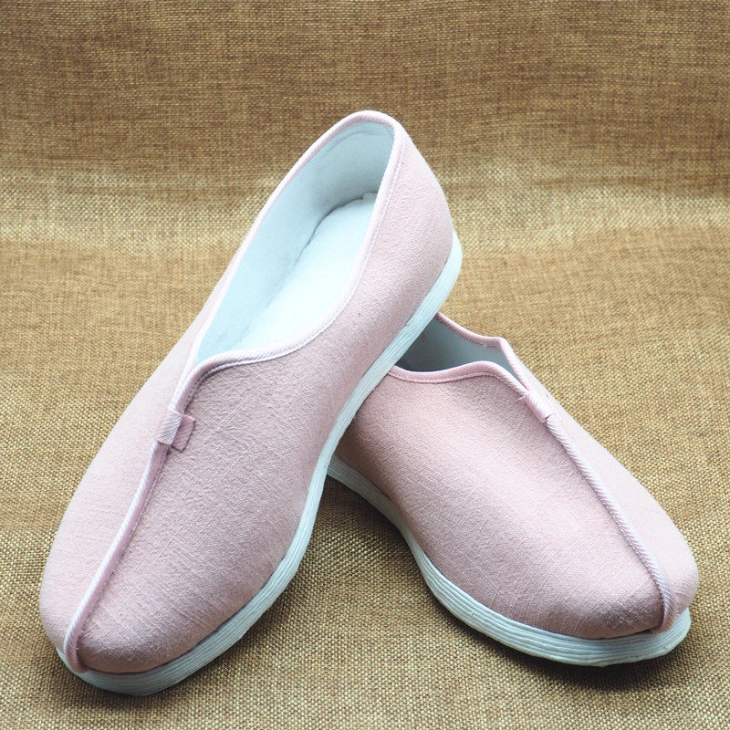 复古手工禅鞋尼姑居士老北京布鞋千层布鞋女鞋亚麻布布鞋