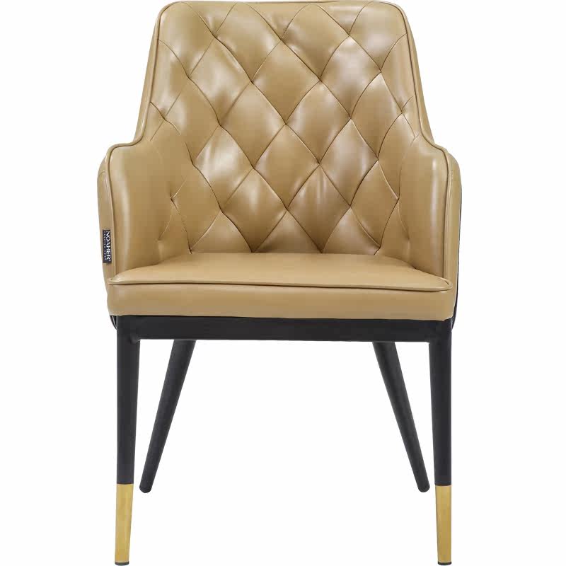 餐椅诺亚国际高级pu皮椅不锈钢简约现代整装餐椅