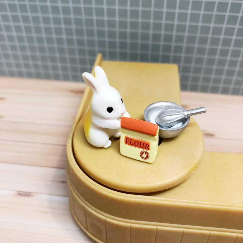 现货日本扭蛋玩具 洋果子本铺甜点师篇2小兔子菓子微缩食玩模型