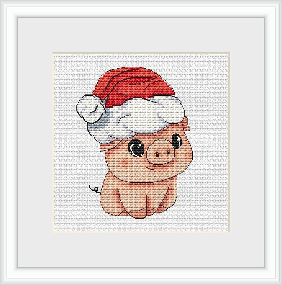 凉风dmc十字绣客厅新款 kt4163 新年小猪 印花