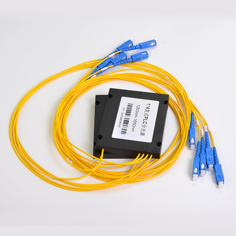 haohanxin分光器1分4盒式plc平面波导型光纤光分路器尾纤电信级sc