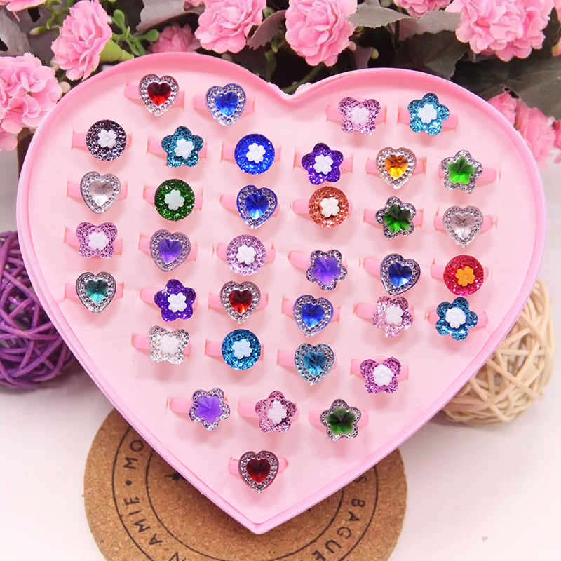 韩版儿童女孩公主玫瑰花可爱戒指-来自店铺【fanrar儿童饰品店】