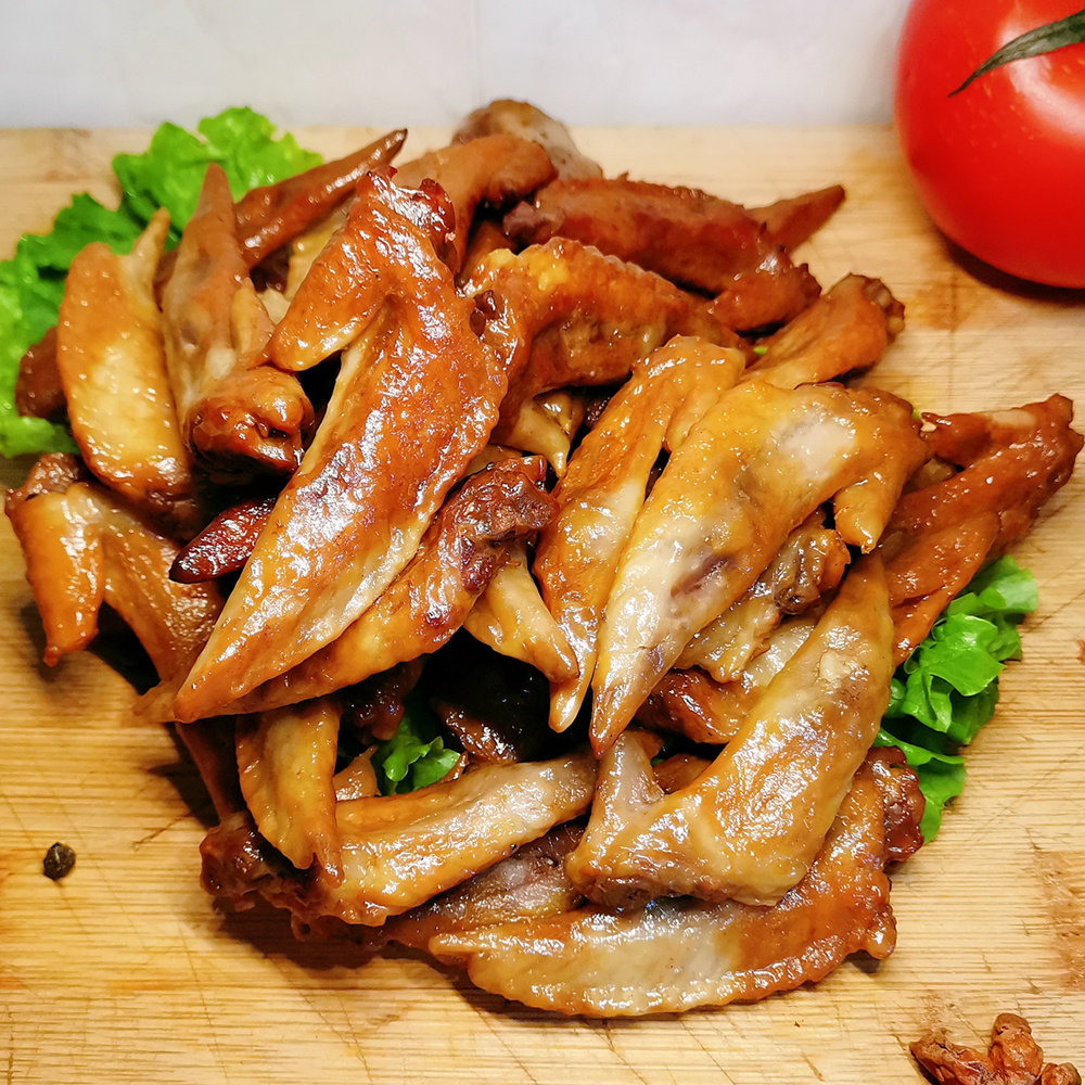 熏鸡翅尖东北哈尔滨特产熏酱卤风味熟食五香烟膀肉新鲜色即下酒菜