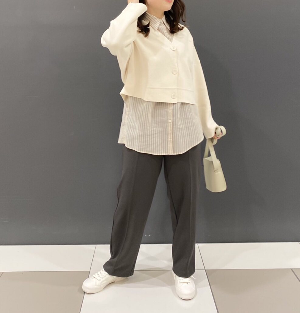 uniqlo优衣库女装弹力双面针织筒裤休闲裤宽松百搭休闲裤