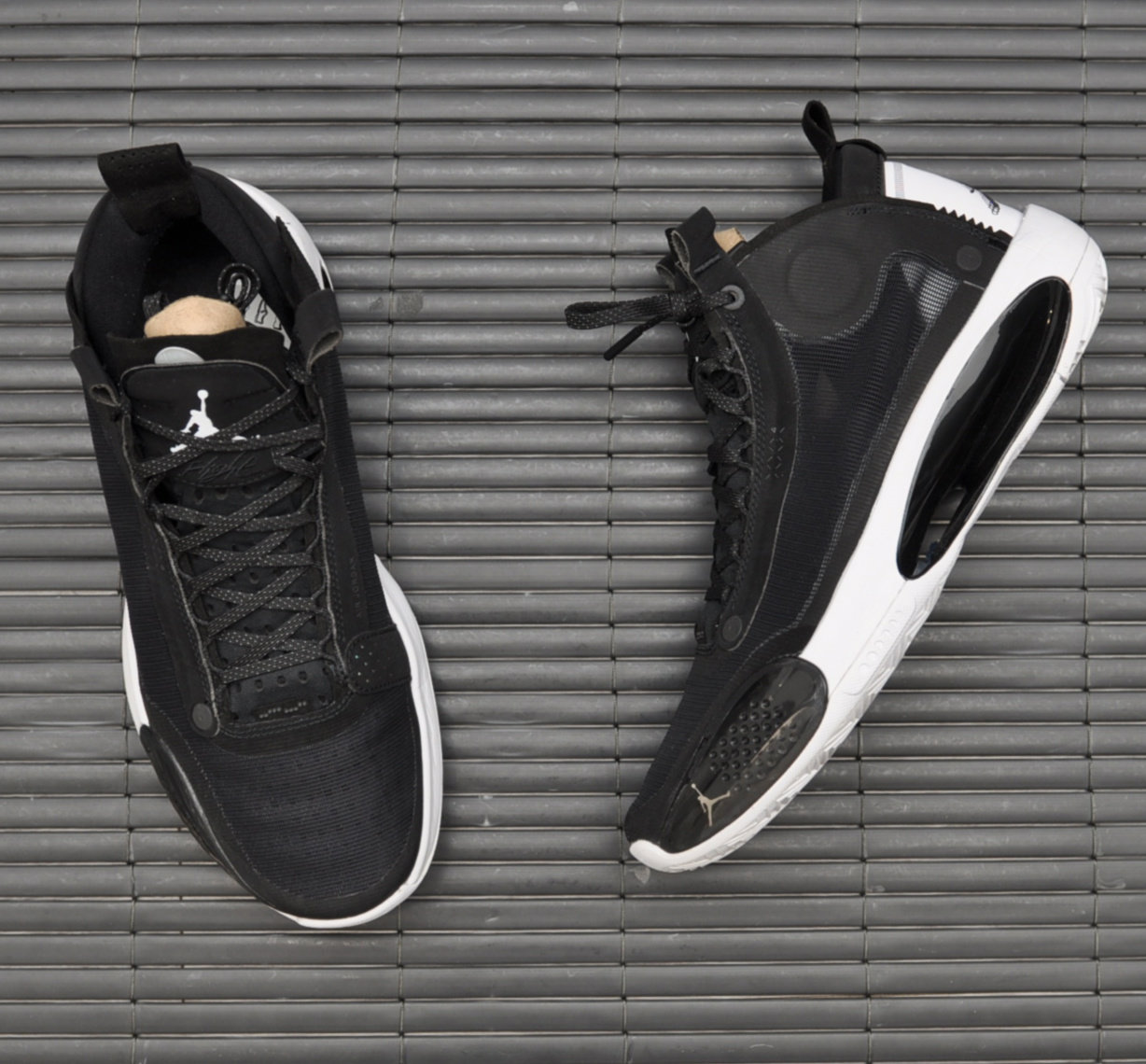 airjordanxxxivaj34黑白日食男子实战减震篮球篮球鞋