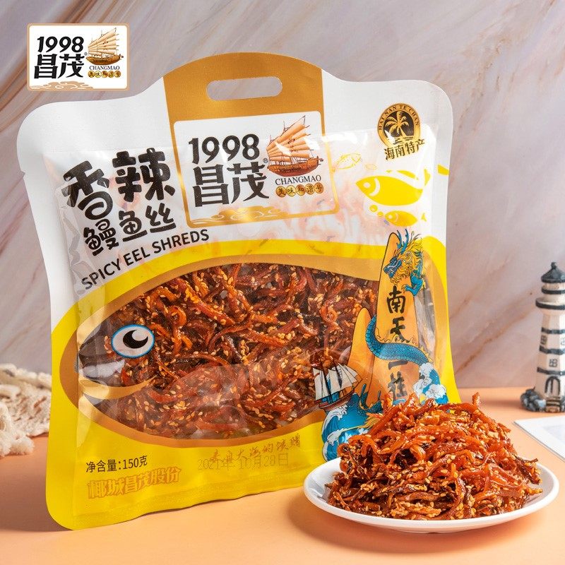 昌茂香辣150克即食海鲜蜜汁水产干货鳗鱼鱼片即食鱼零食