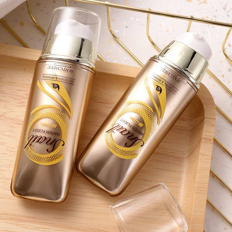 bbmaycheer美茜儿水感飞行蜗牛持久遮瑕隔离水润bb霜