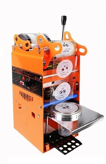 汇利封口机豆浆杯封口机802f塑杯封口膜机封杯打包机自动封杯机