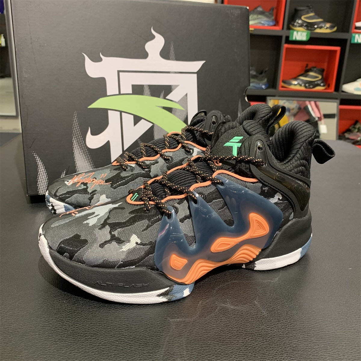 安踏见山一代篮球球鞋2021新品汤普森高帮实战篮球鞋