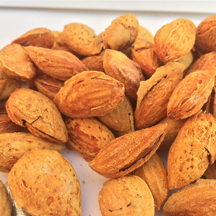 坚果果仁零食两斤500gman纸皮果香带壳椒盐特产杏仁