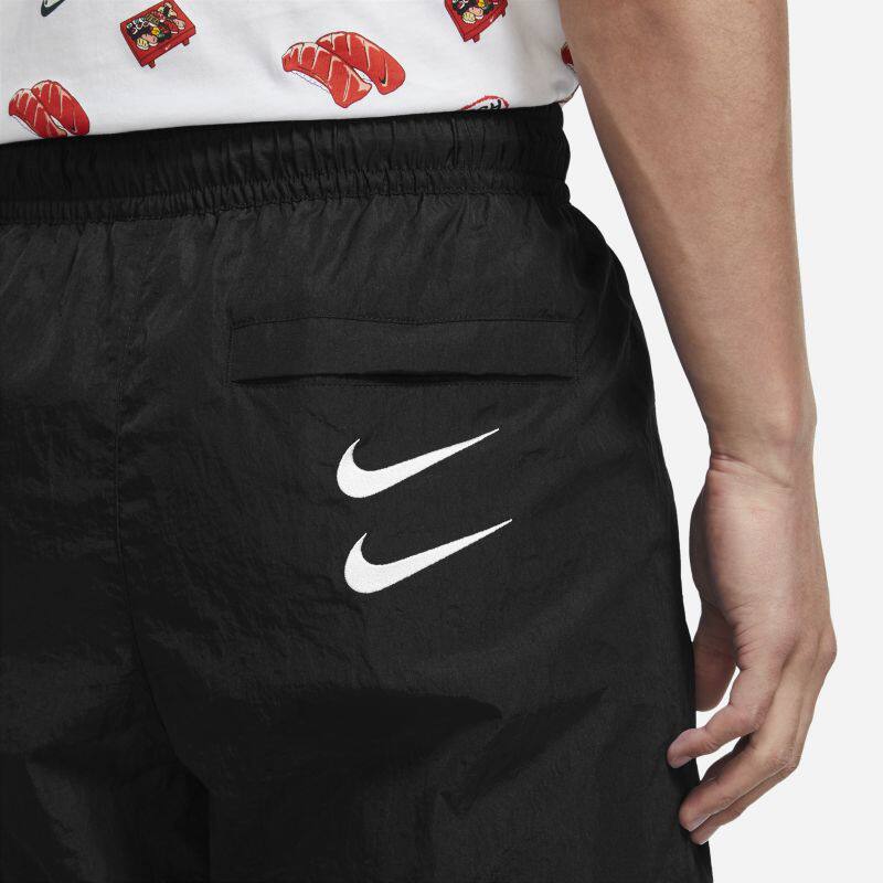 nike耐克swoosh男子双勾刺绣束脚收口梭织运动长裤cu3891010