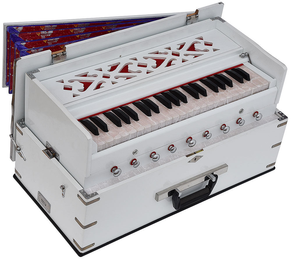 印度进口便携式风琴harmonium八度手提手提箱箱式手风琴风琴