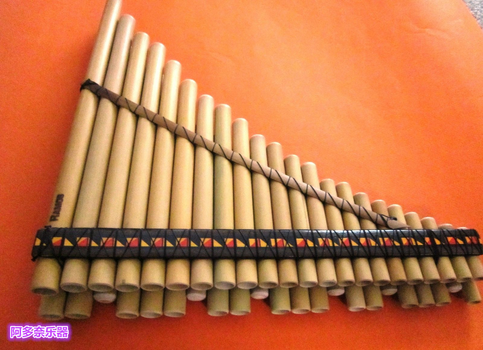 美国进口乐器南美排箫zampona印第印第安安排手工制箫
