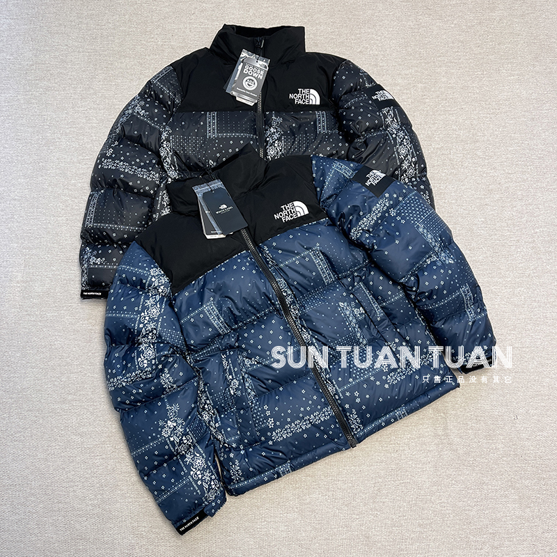 THE NORTH FACE北面 腰果花限定款羽绒服 男女码正品鹅绒20AW白标