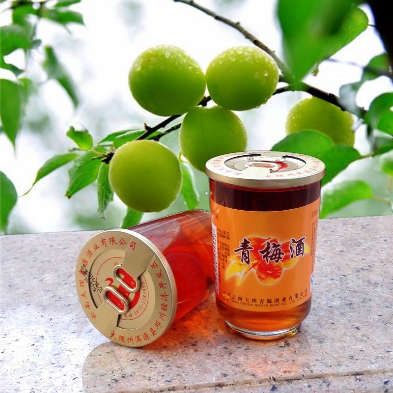 青梅大理云南特产苍源梅子酒果露酒150mlx12口杯果酒