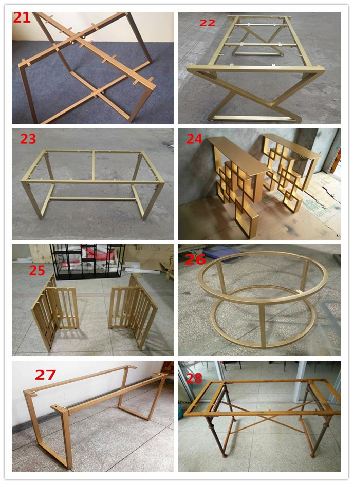 定制铁艺桌架桌腿支架桌脚大板桌小茶几桌架办公桌台脚餐桌桌腿架