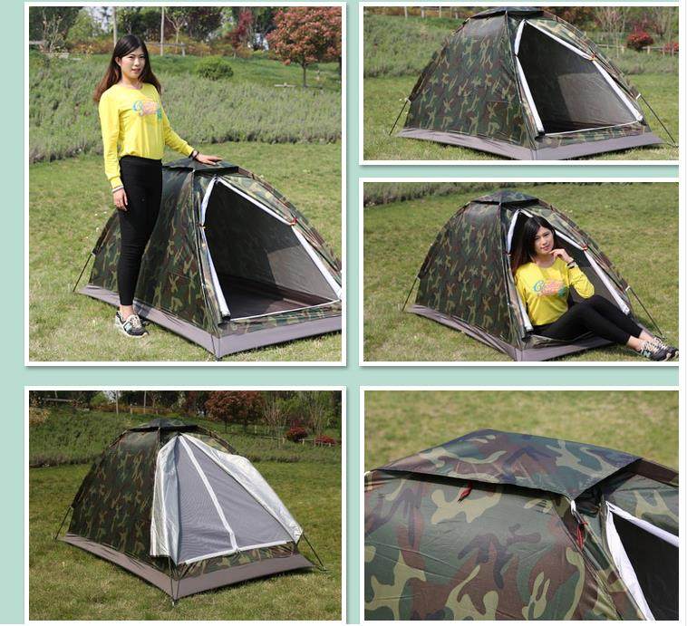单人帐篷小户户外超轻1人室内迷彩野外单兵露营