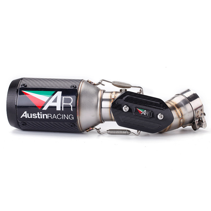 z900排气管摩托车机车改装ninja中段全段ar碳纤维摩托车排气管