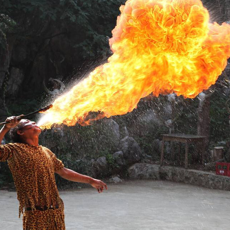 吐火变脸魔术杂技道具危险装置免费安全吃火魔术道具